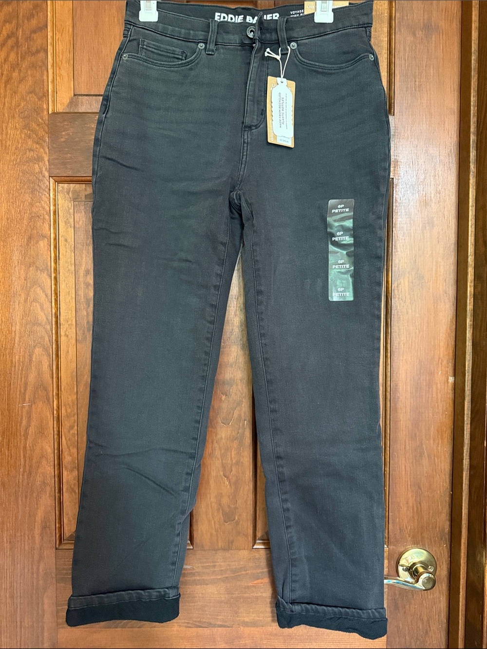 Eddie Bauer Women's Straight Leg Black Jeans